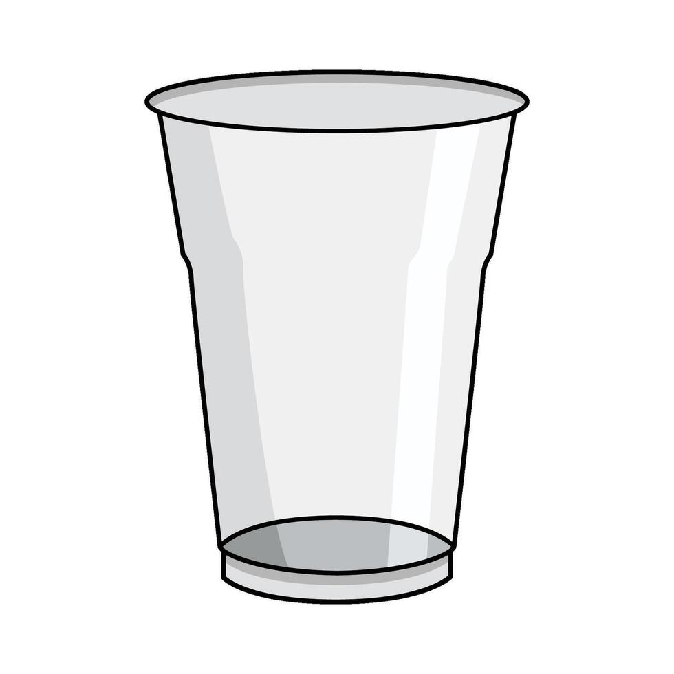 Plastic Cup illustration vector