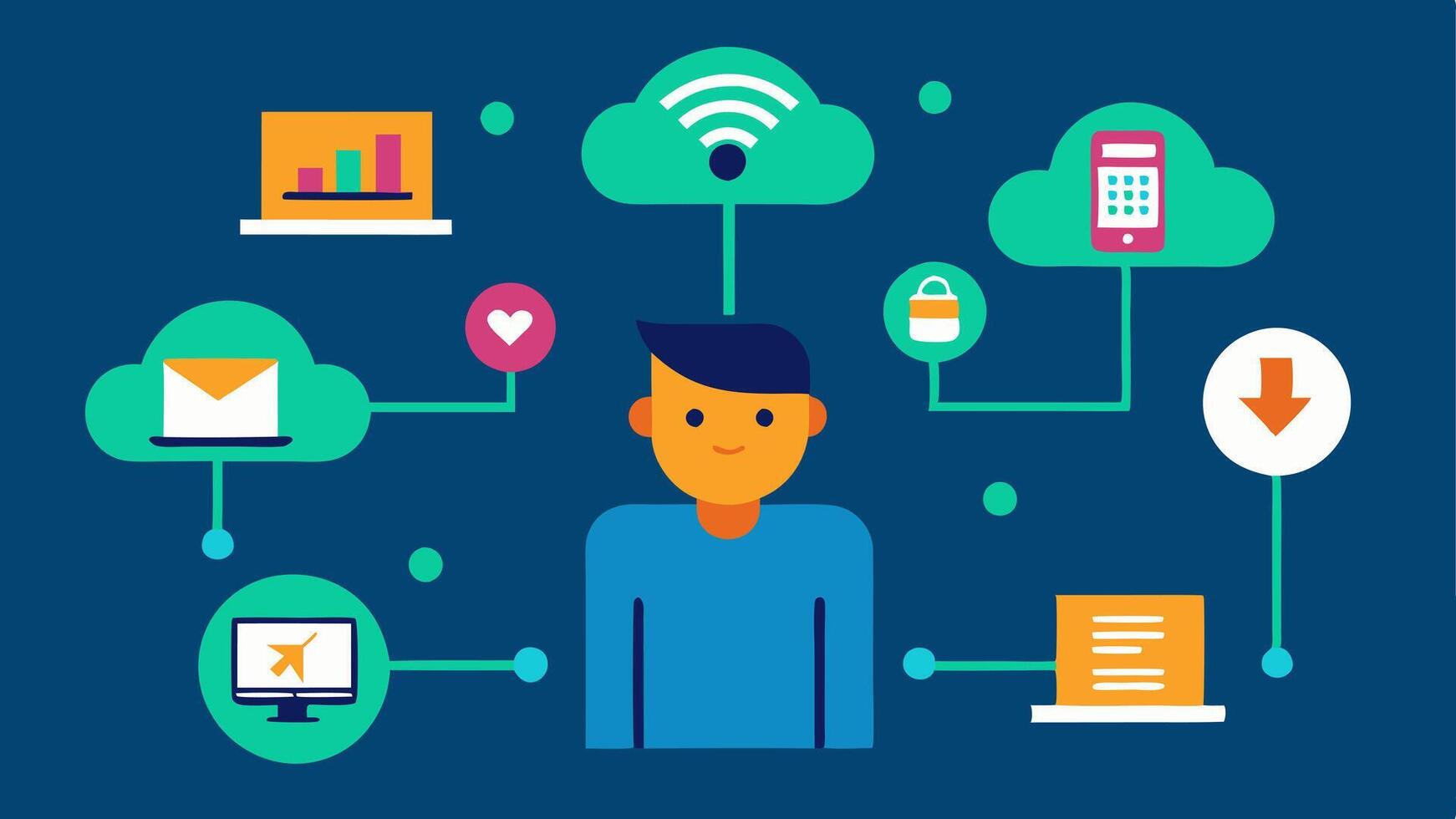 These s would effectively communicate the different aspects of the Digital Divide in a simple visual way.. vector