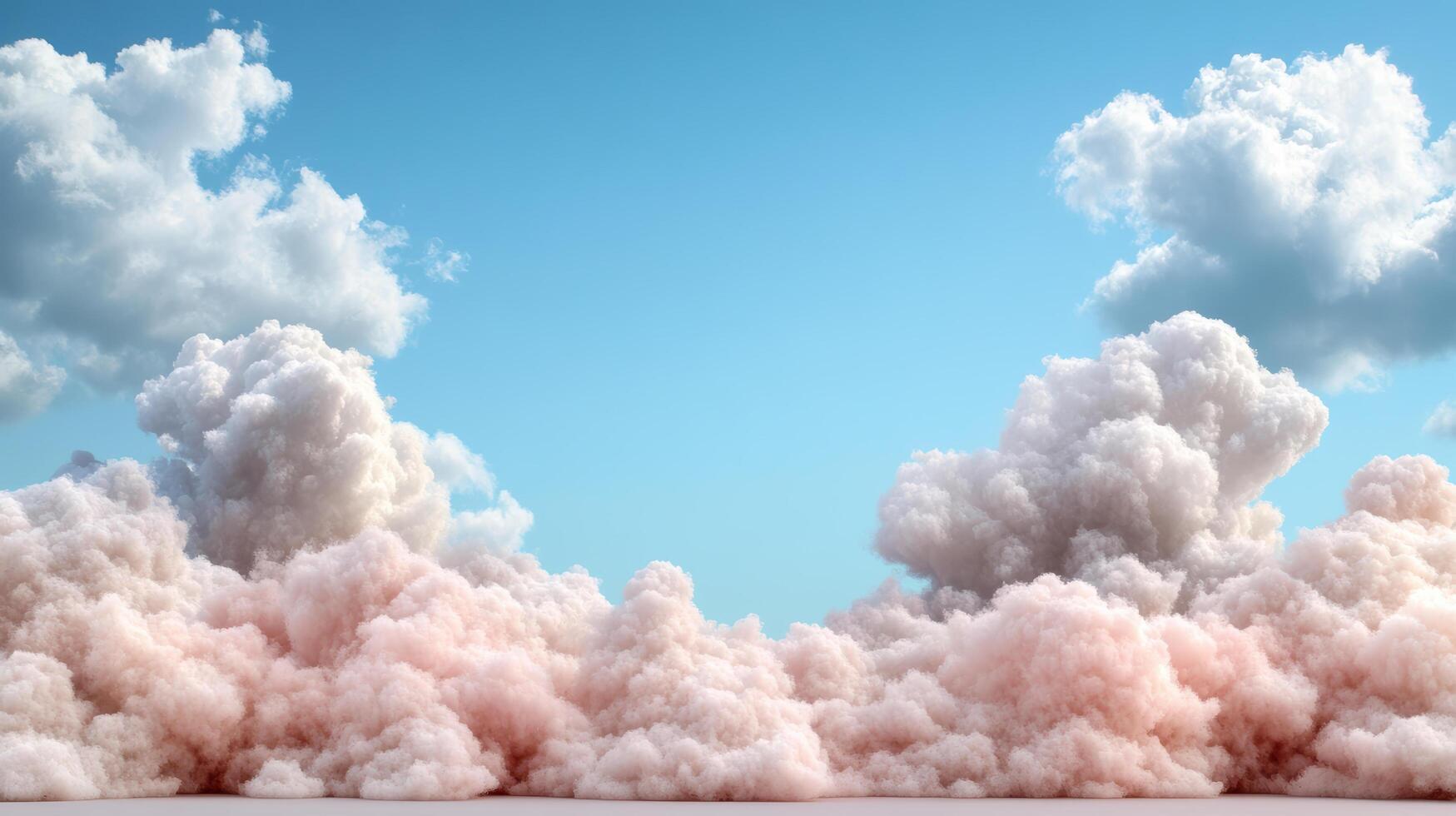 Clouds in the sky with a blue sky background photo