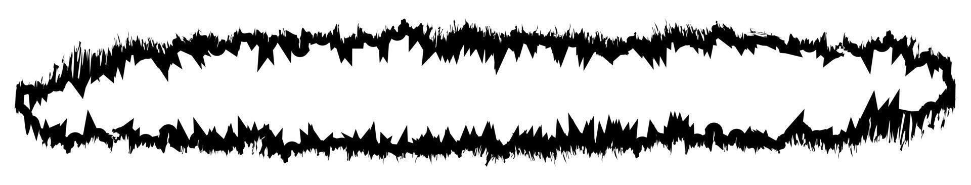 grunge texture frame, hand drawn paint, artistic vector