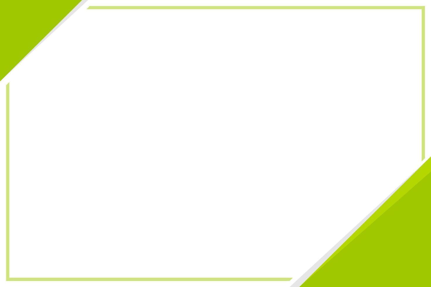 green rectangle frame for banner, graphic frame for sale banner background, advertising banner frame for presentation vector