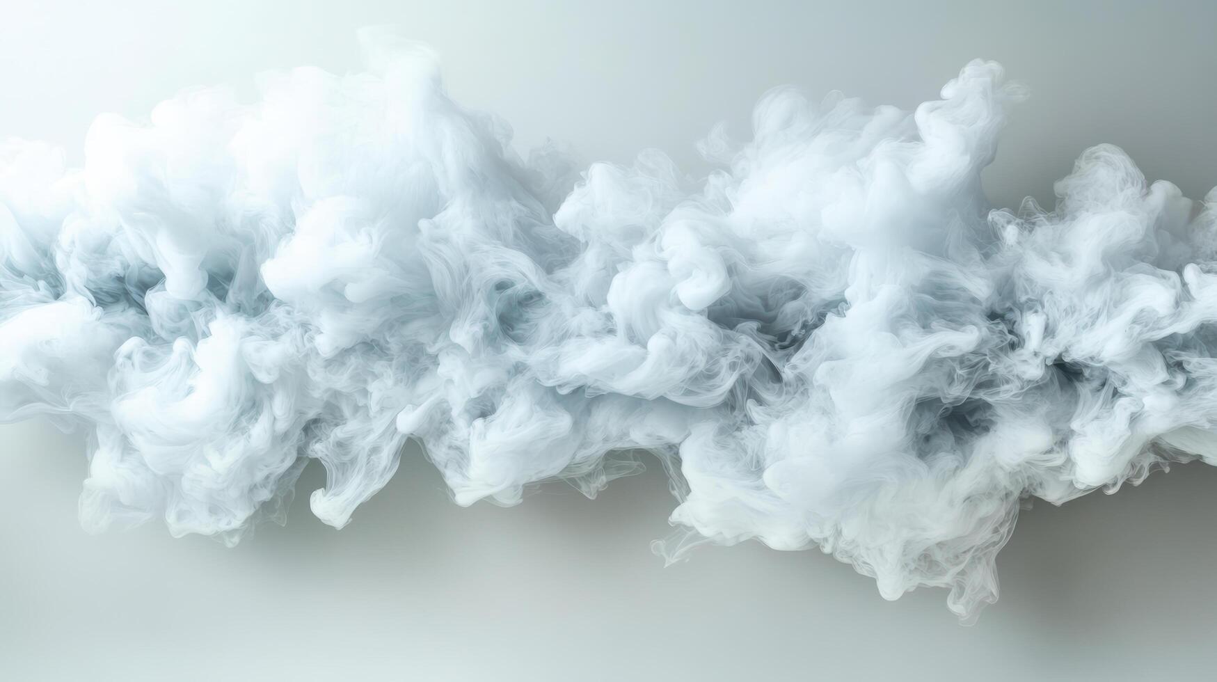 A cloud of white smoke is shown in the air photo