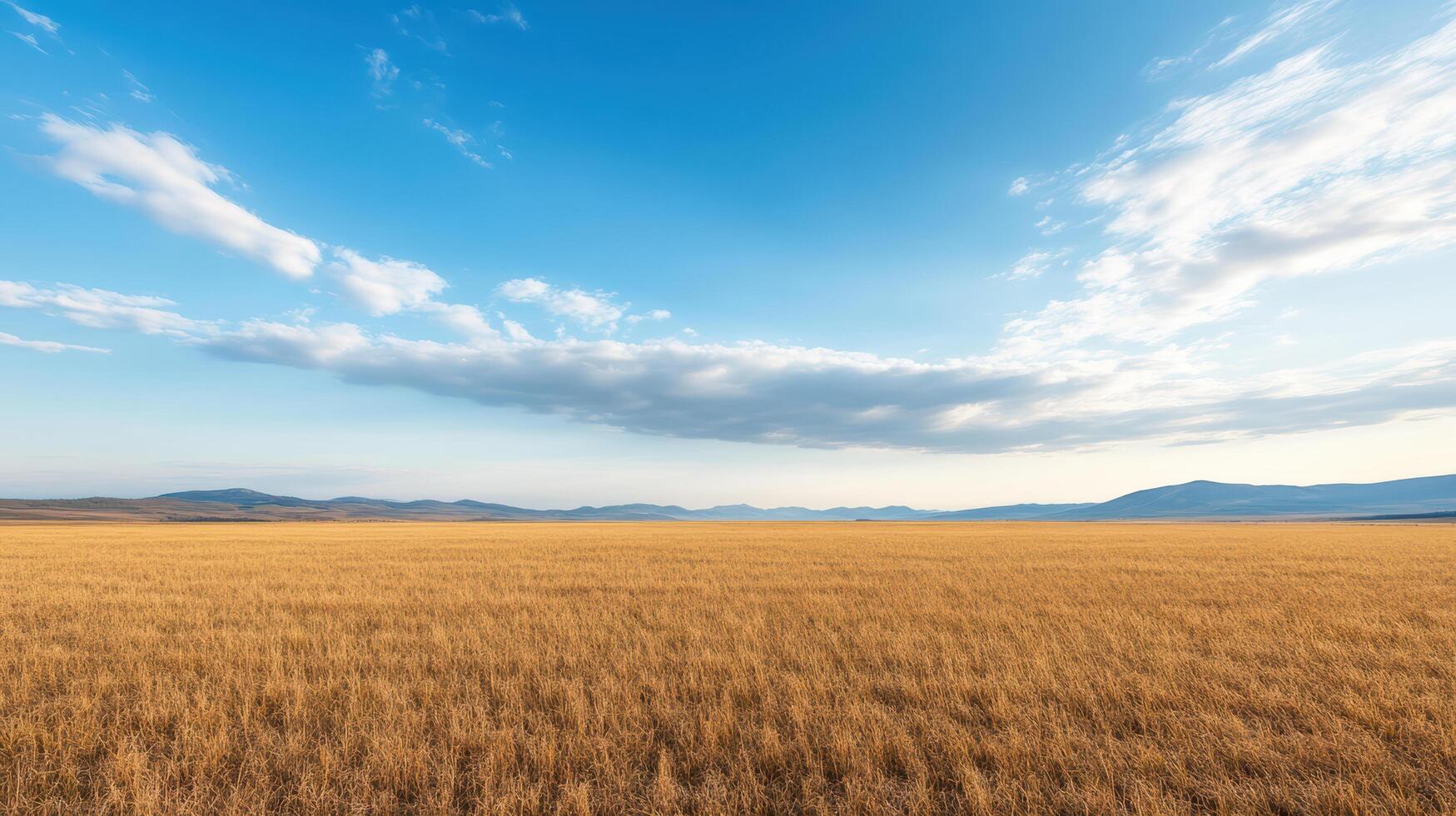 A large field of dry grass photo