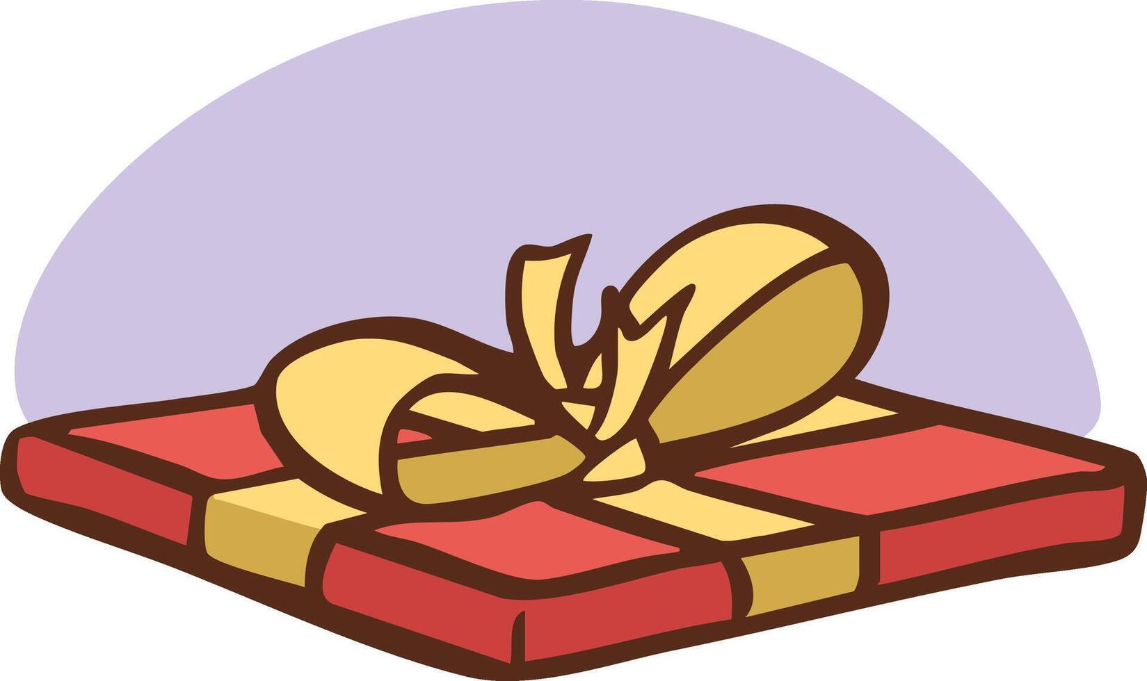 Book gift wrap illustration vector