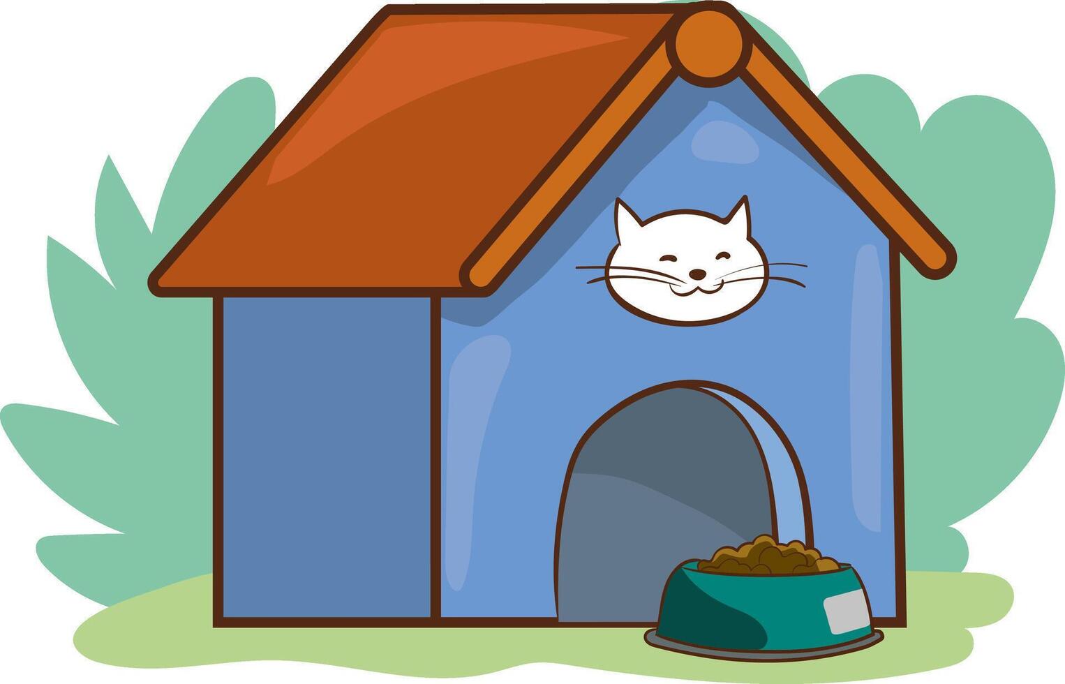 Pet and Stray Animal House Design vector