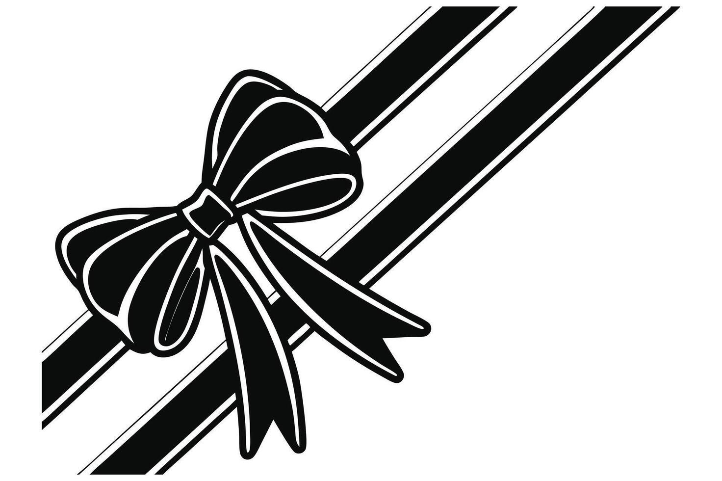 modern Gift Certificate with Red Bow Ribbon . vector