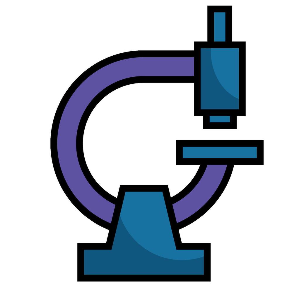 Stylized Microscope Icon vector