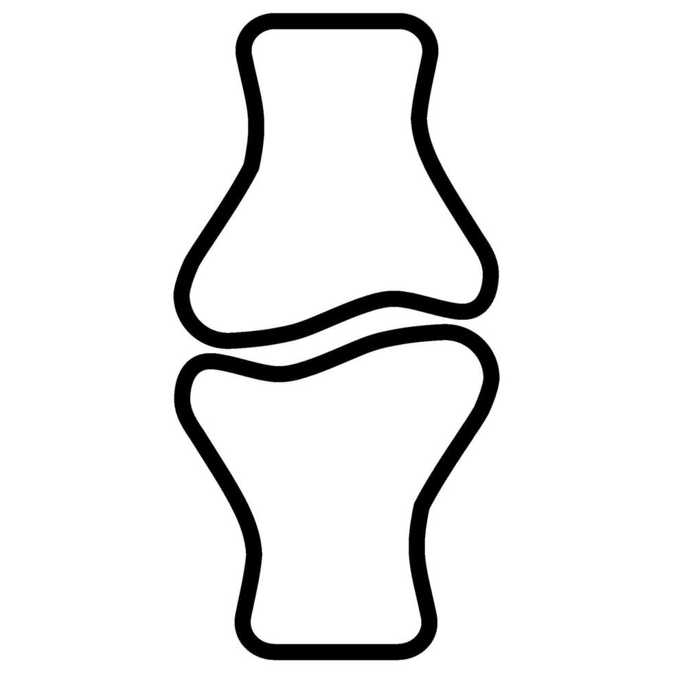Bone outline icon vector