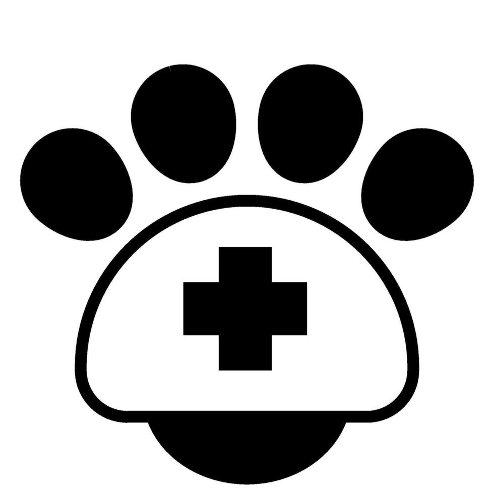 Veterinary Cross outline icon vector