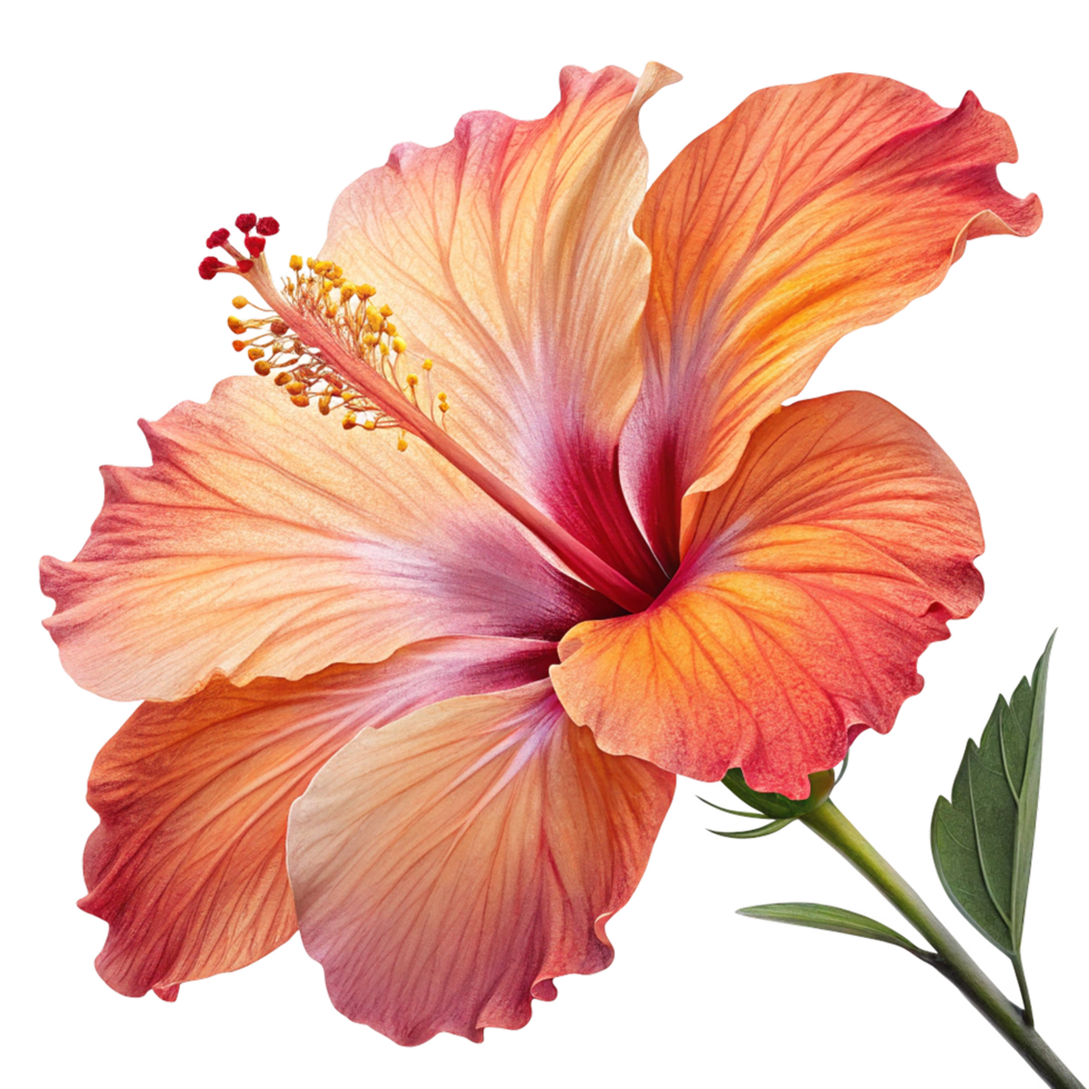 Sunset hibiscus flower png