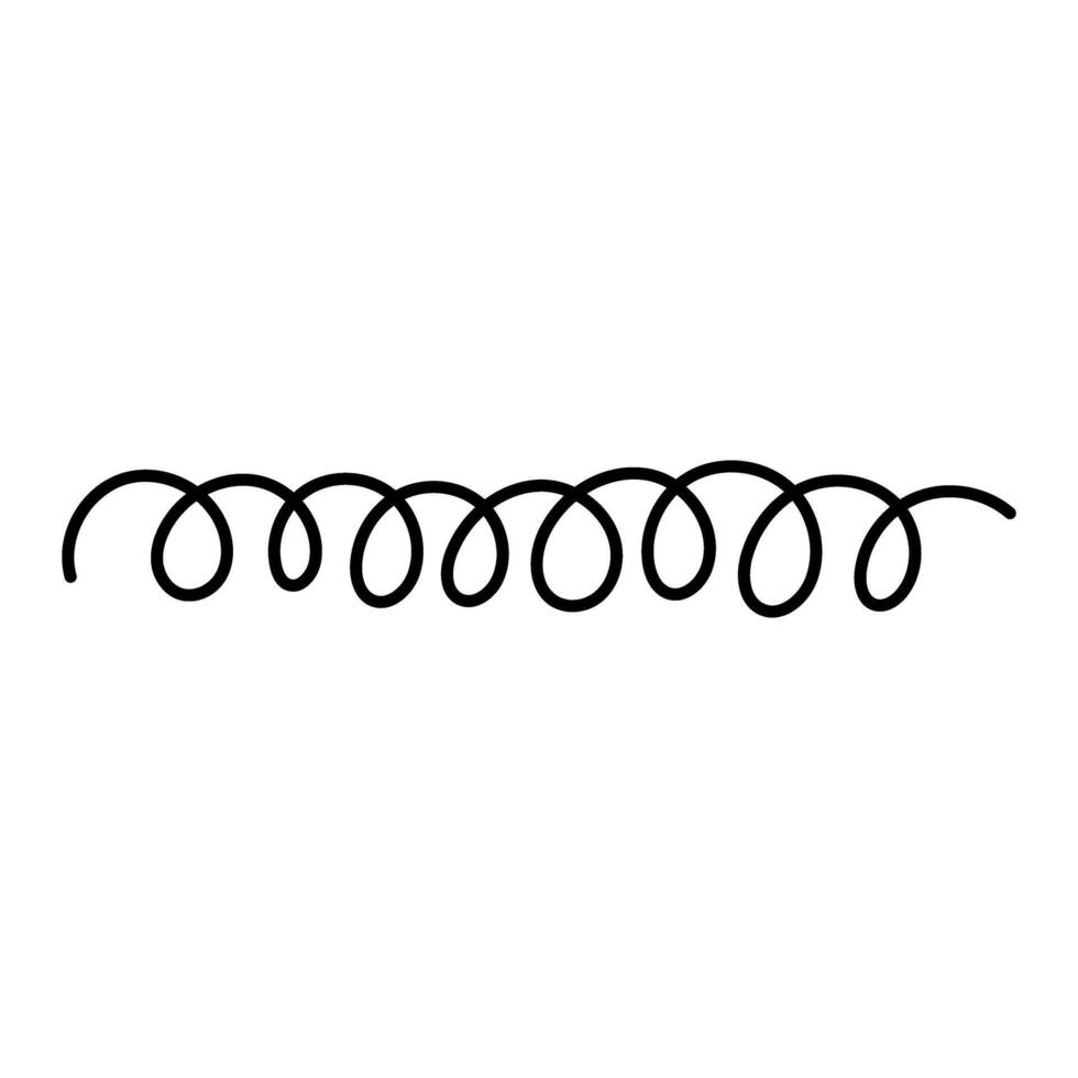Spiral icon. Simple illustration of spiral icon for web vector