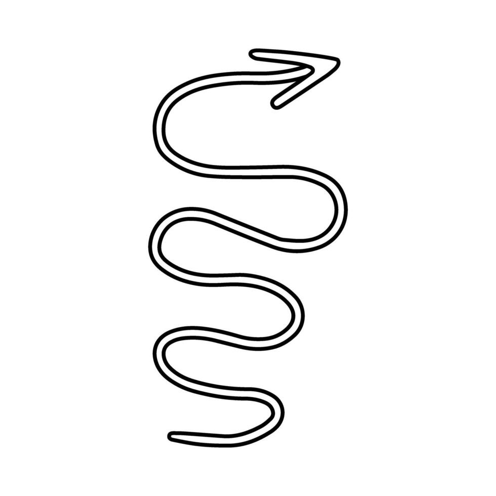 Spiral icon. Simple illustration of spiral icon for web. Arrow icon . vector