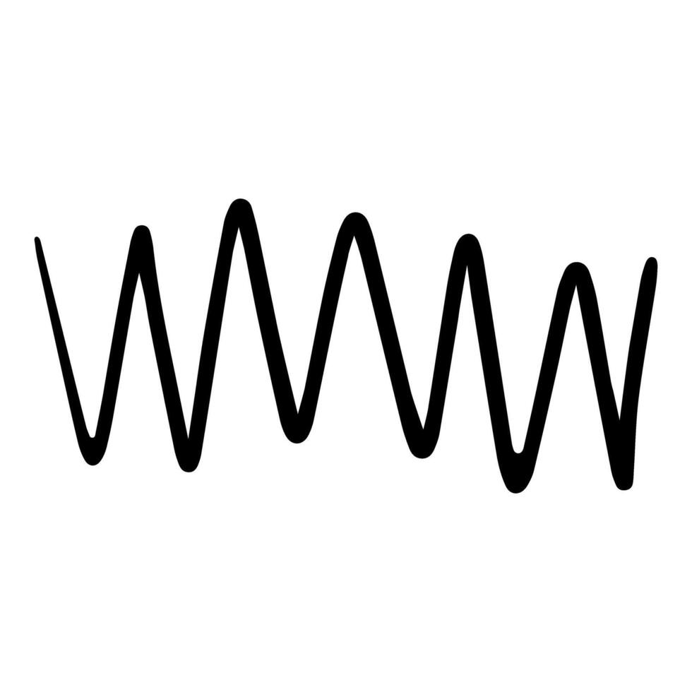 Sound wave icon. Simple illustration of sound wave icon for web vector