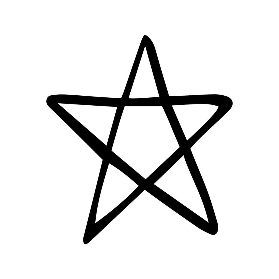 Star icon in trendy flat style isolated on white background. Star symbol for your web site design, logo, app. vector