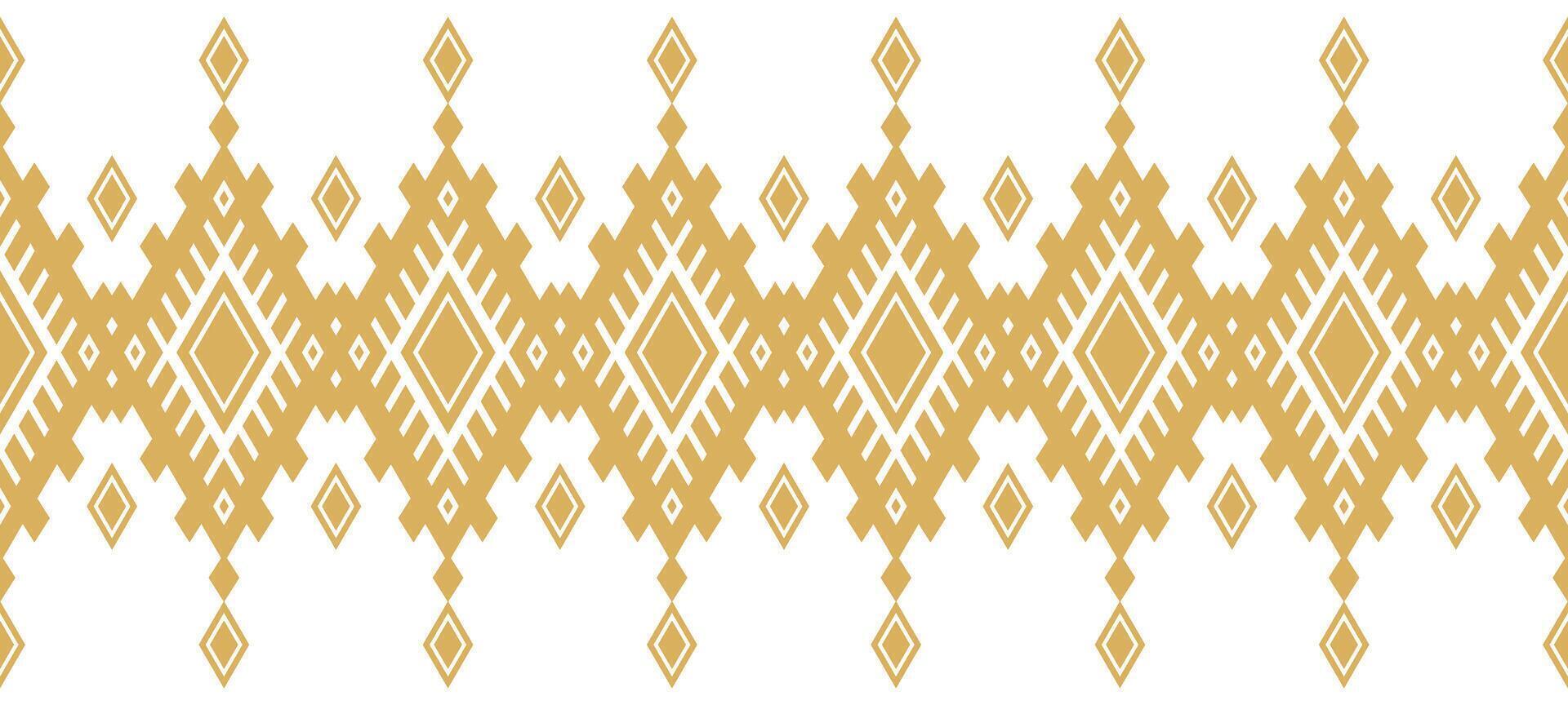 Mexican Ethnic Art with Tribal Border and Aztec Geometric Design. vector