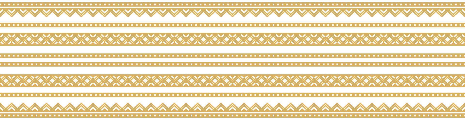 Ethnic Aztec Navajo Mexican Border Pattern in Geometric Tribal Style. vector