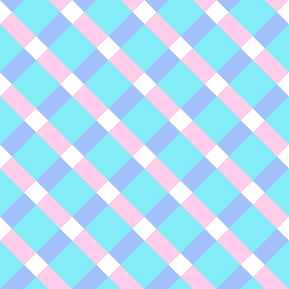 Plaid seamless pattern in pastel colors. Madras design spring, summer holiday textile decorative. check gingham pattern for fabric picnic blanket, tablecloth, dress or napkin. vector