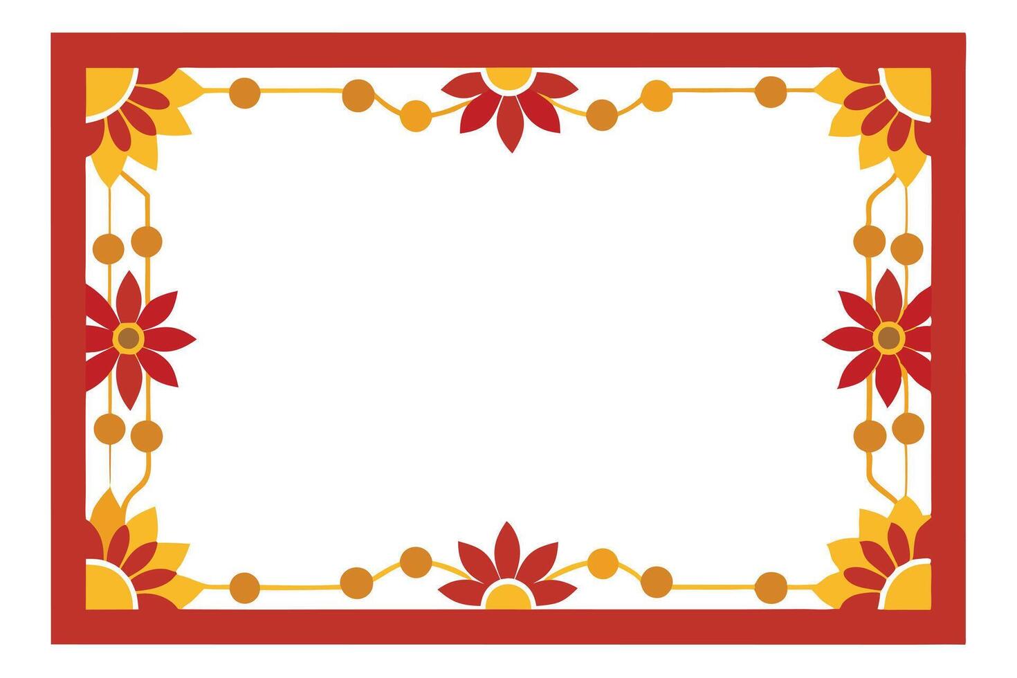 A vibrant Geometric Border Design for Labels or Decor vector