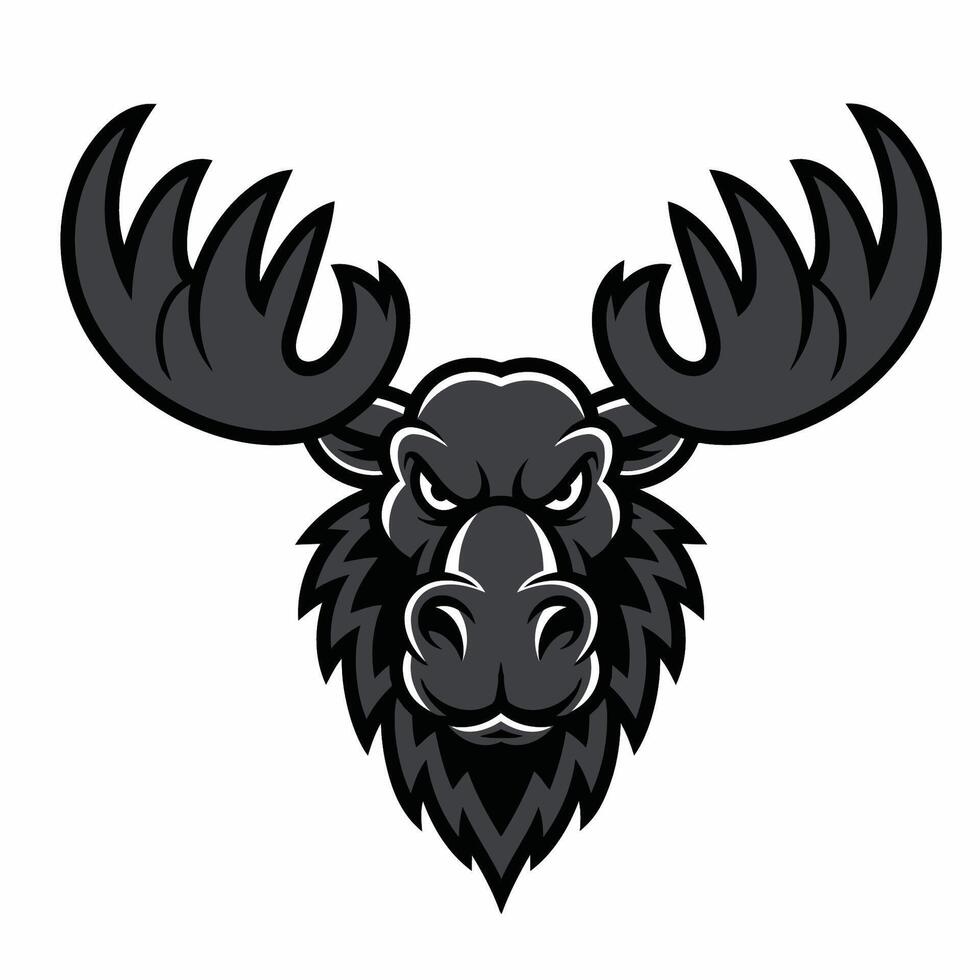 Bold Moose Emblem for Teams and Branding vector