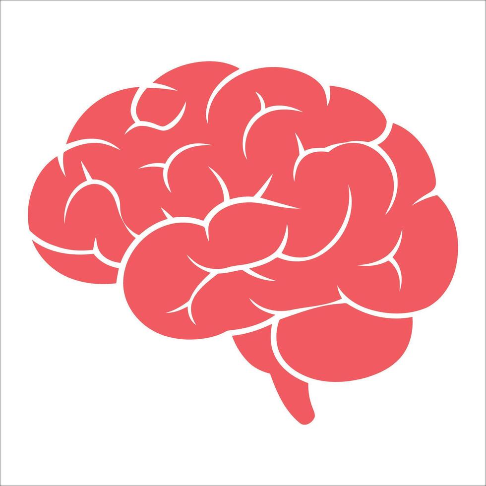 Minimalist Coral Brain vector