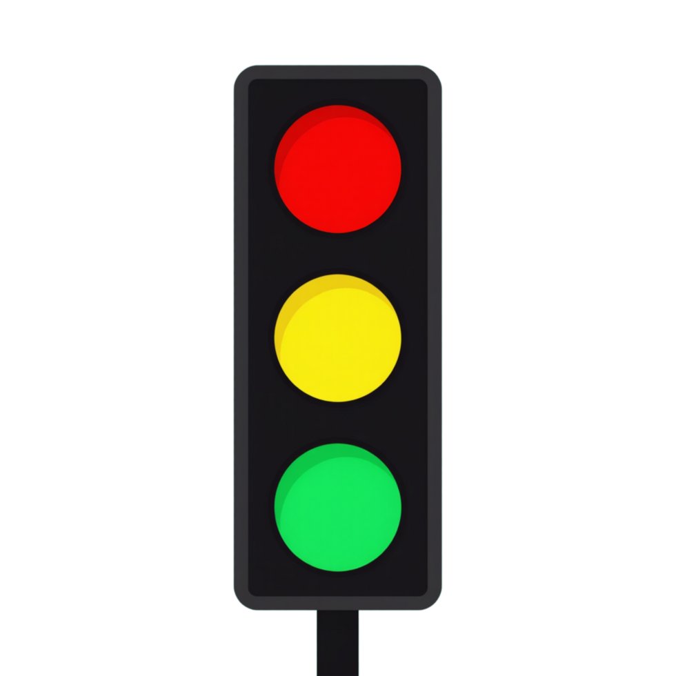 Traffic light minimalist design. png