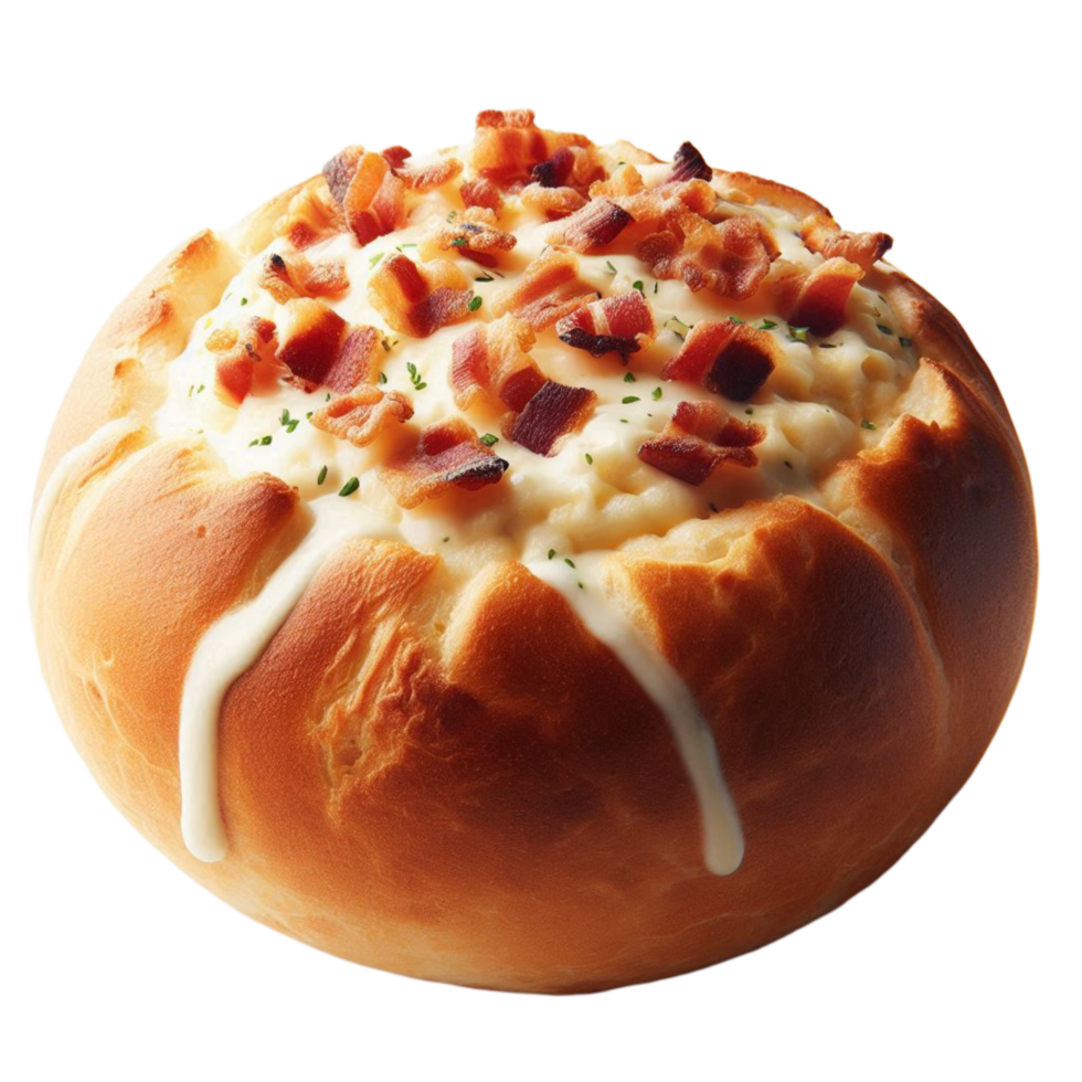 Cheesy Bacon Pull-Apart Bread png