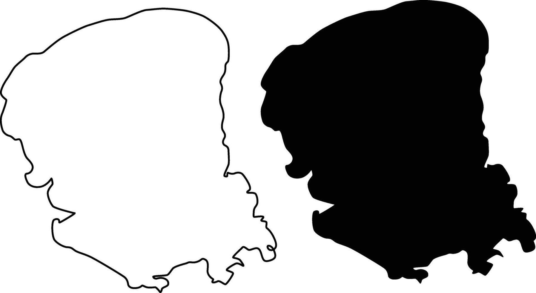 Mille Lacs Lake Minnesota Map Silhouette Design vector