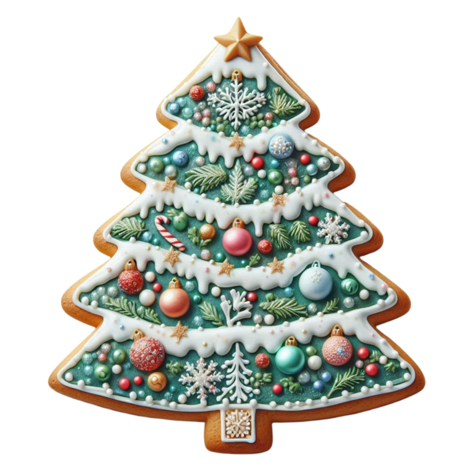 Sparkly Green Christmas Tree png