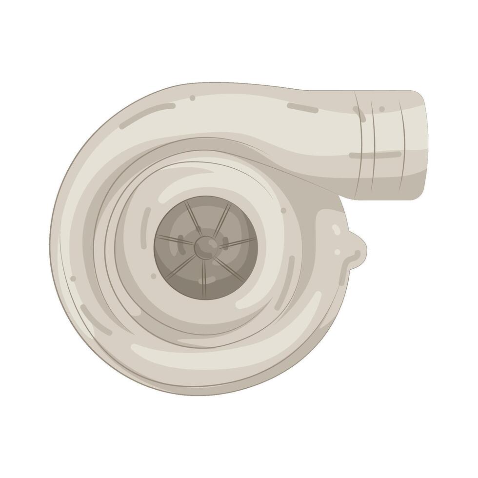Illustration of Turbocharger vector