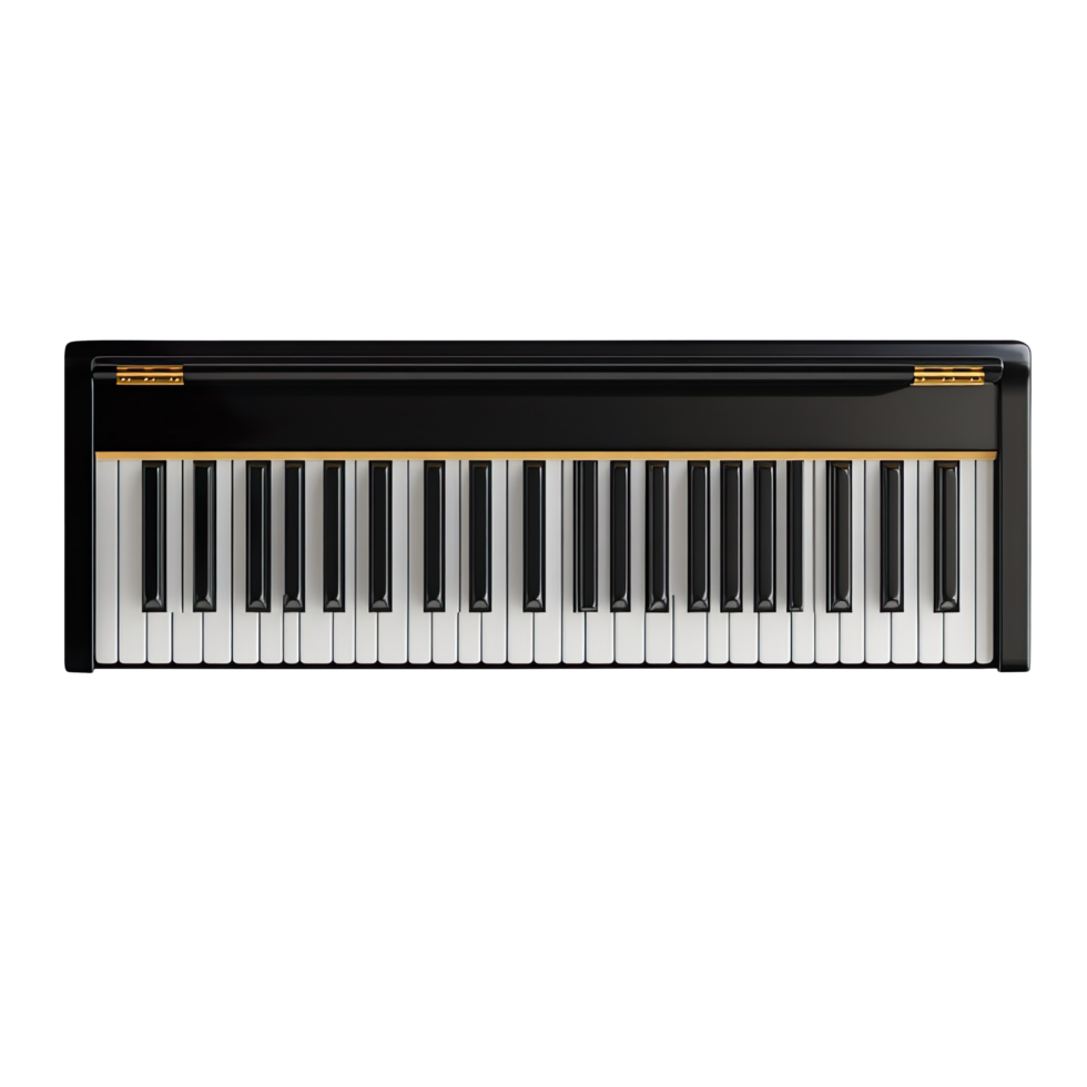 a piano keyboard isolated on transparent background png