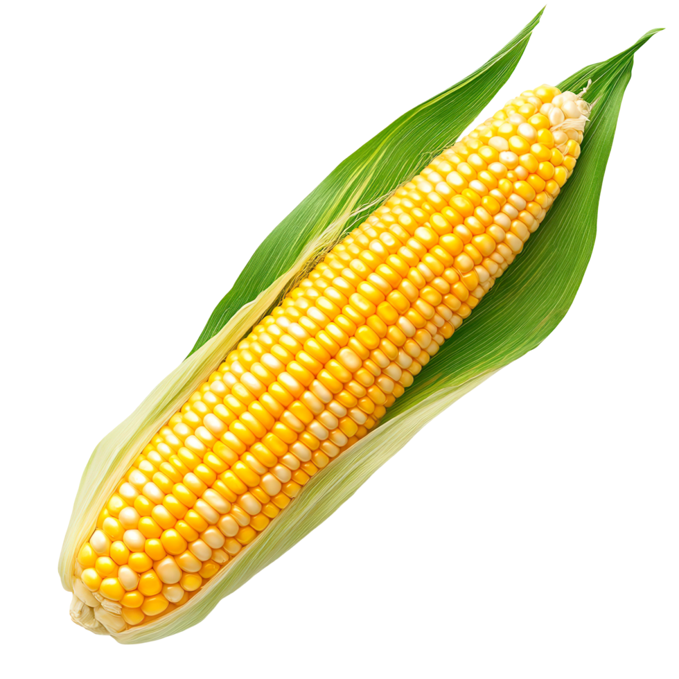 A Corn Cob isolated on transparent background png