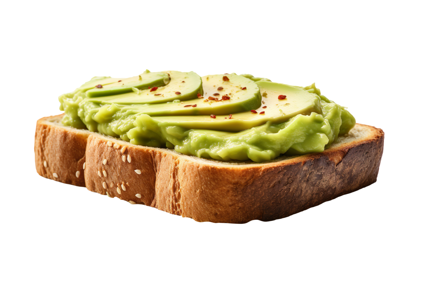 Avocado Toast on transparent background png