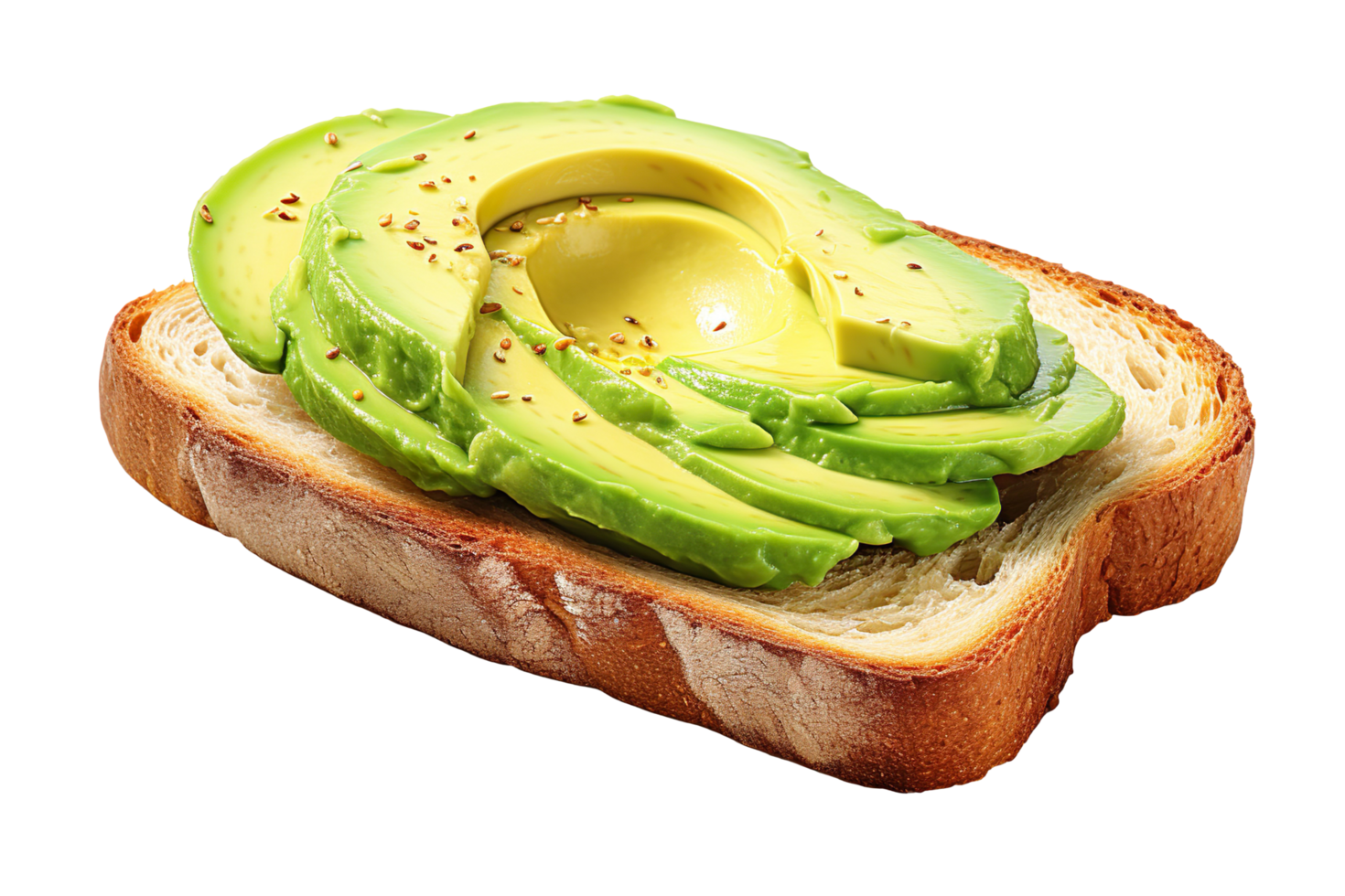 Avocado Toast isolated on transparent background png