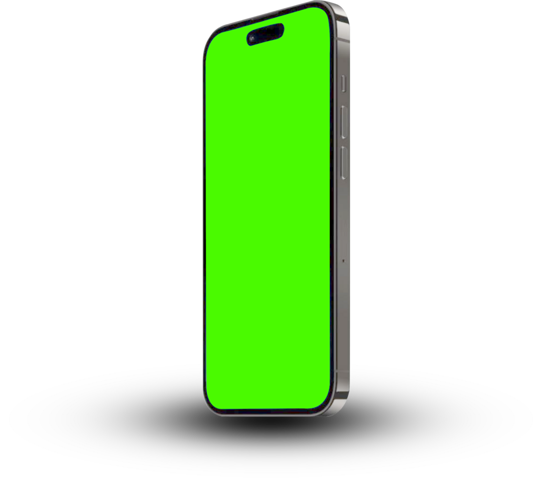 Phone green screen simple png