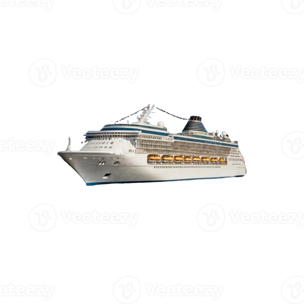 Cruise ship on sea png