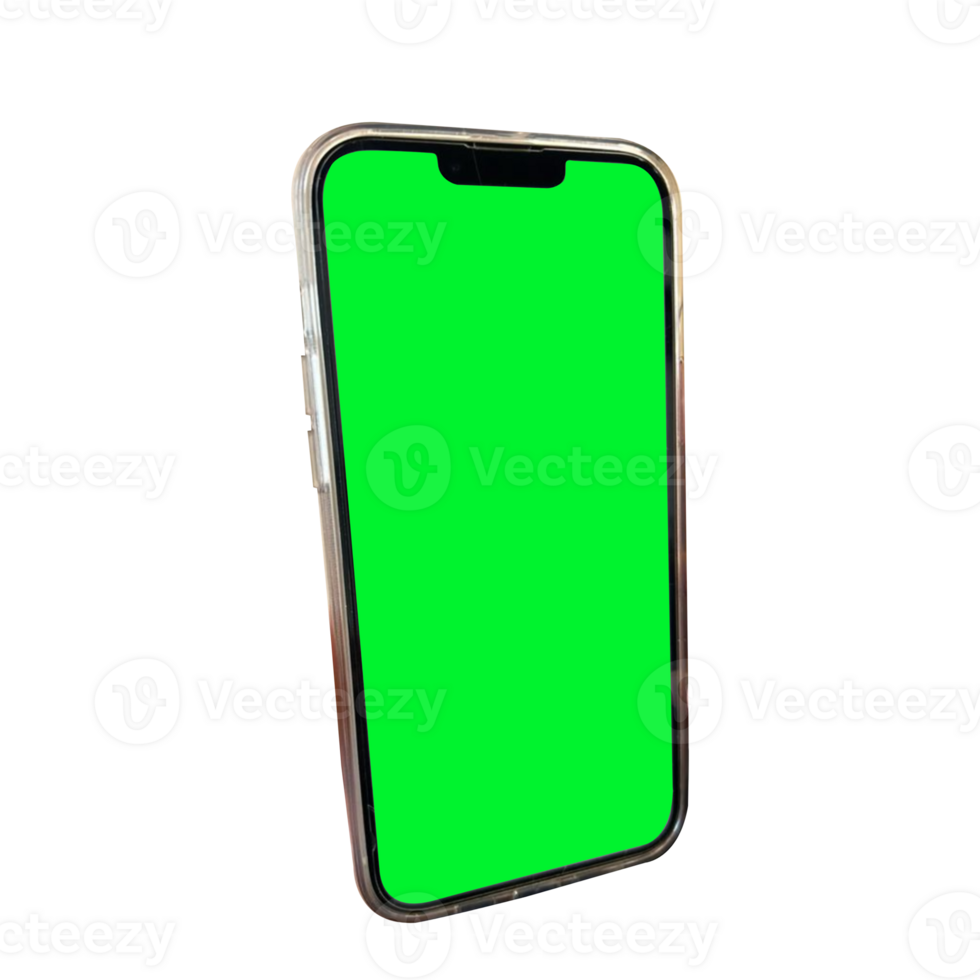 Phone with green screen png