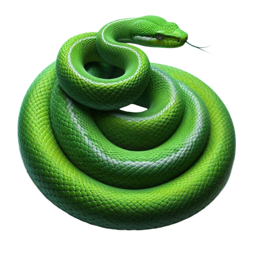 Lush Forest Snake with Glossy Scales png
