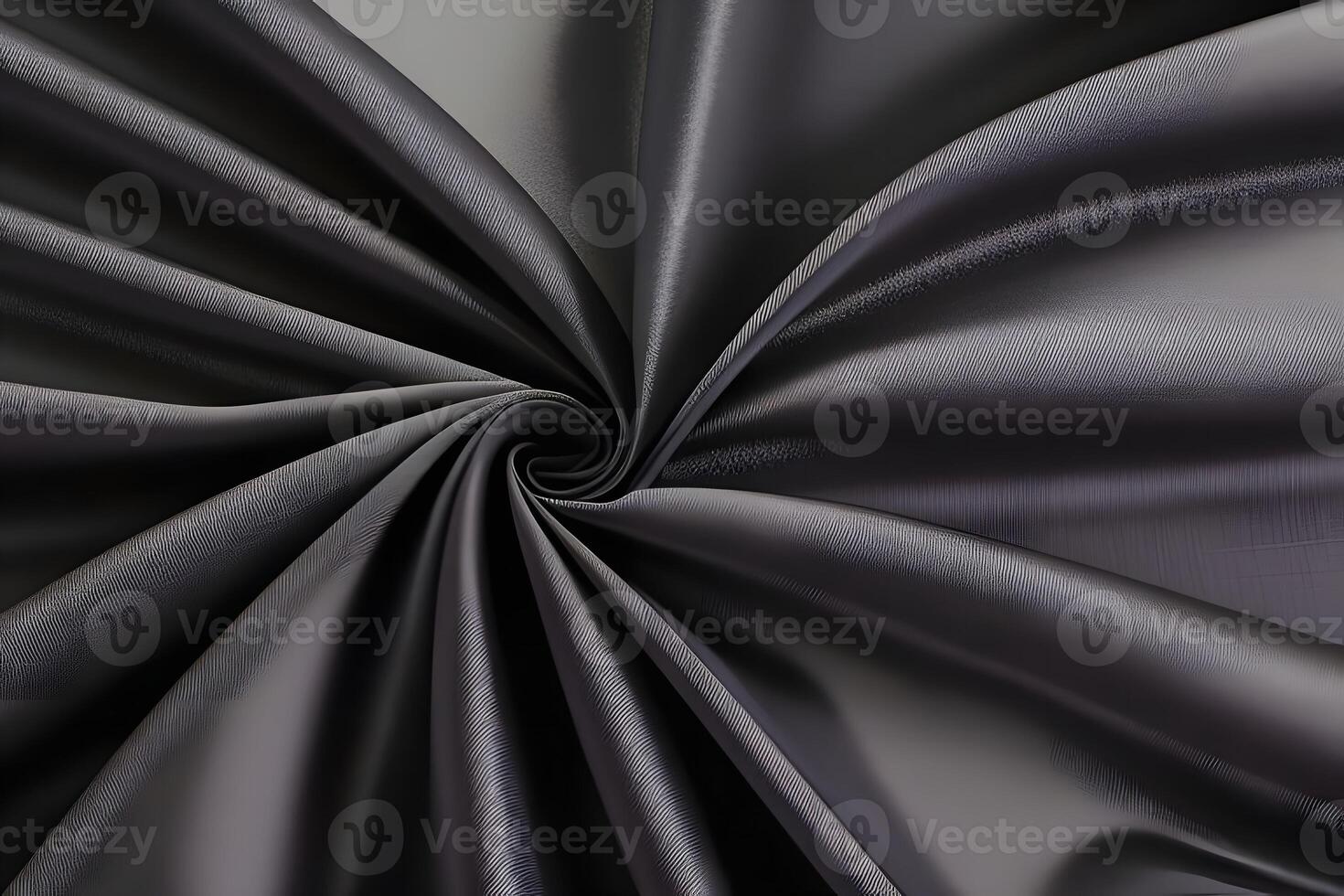 Dark Grey Fabric Swirl Luxurious Texture and Elegant Drape photo