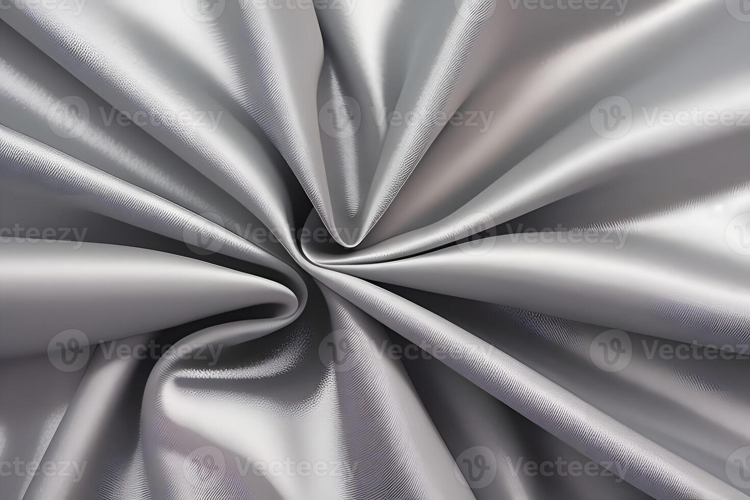 Elegant Silver Fabric Texture Abstract Swirls of Smooth Satin photo