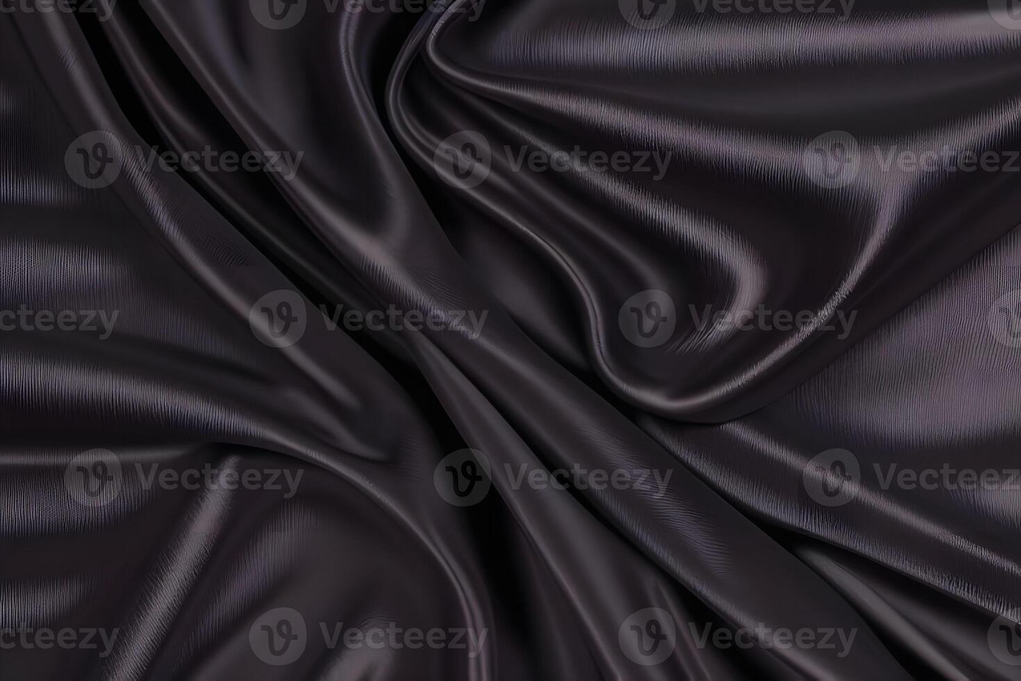 Dark Elegance Abstract Draped Silk Fabric Texture photo