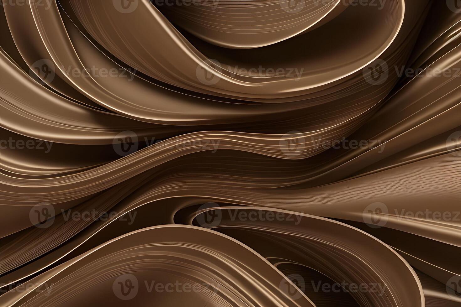 Abstract Brown Waves A Symphony of Curves and Shadows photo