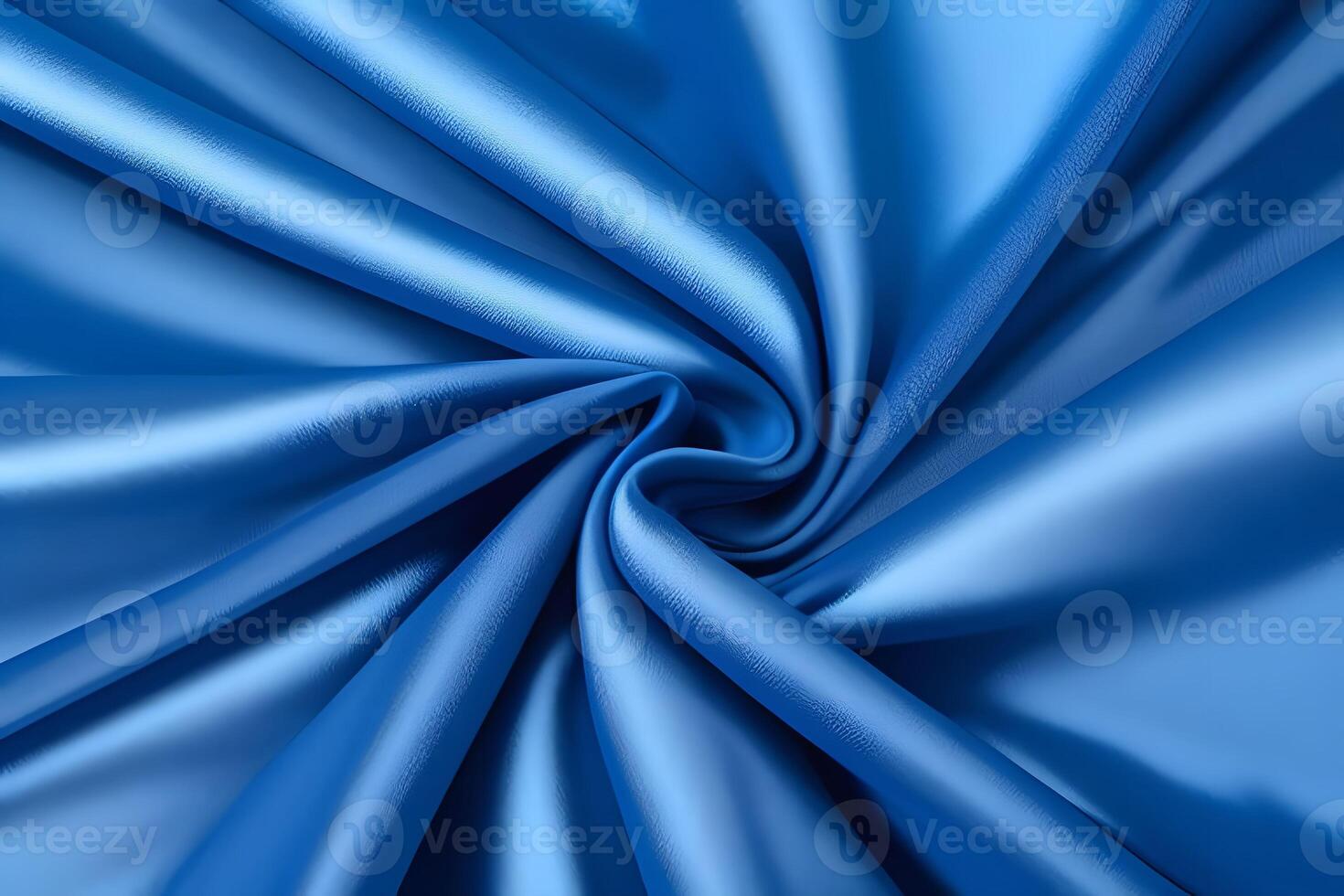 Swirling Sapphire A Luxurious Blue Satin Texture photo