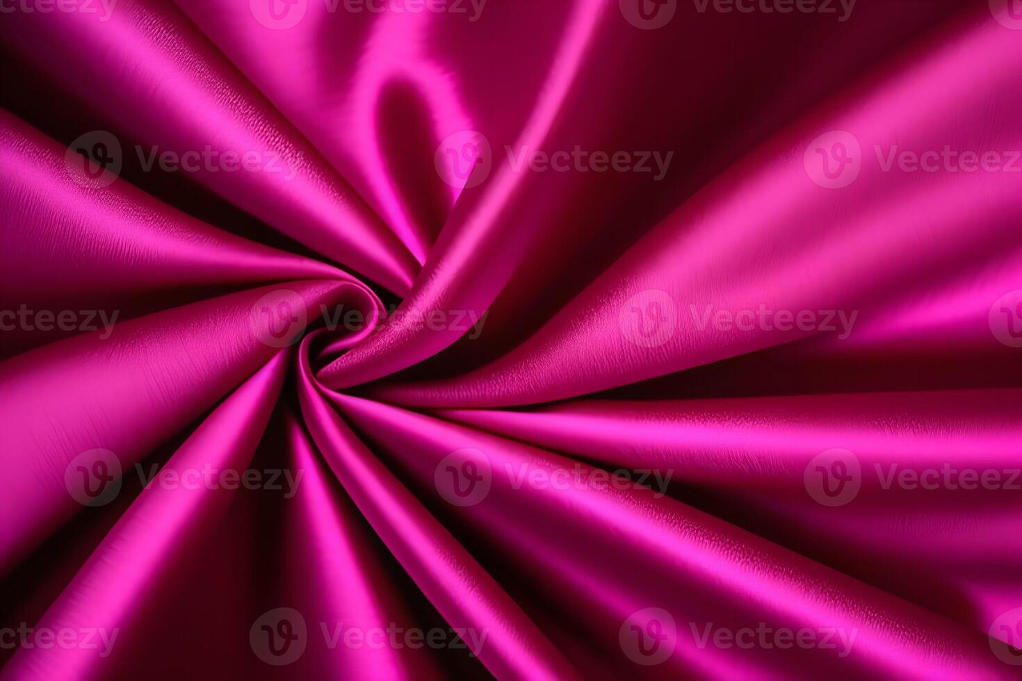 Fuchsia Silk Fabric Texture Swirling Drapes of Luxurious Pink Satin photo