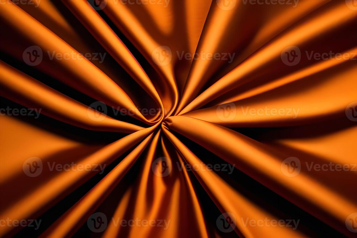 Luxurious Amber Silk Drapery A Study in Texture and Light photo