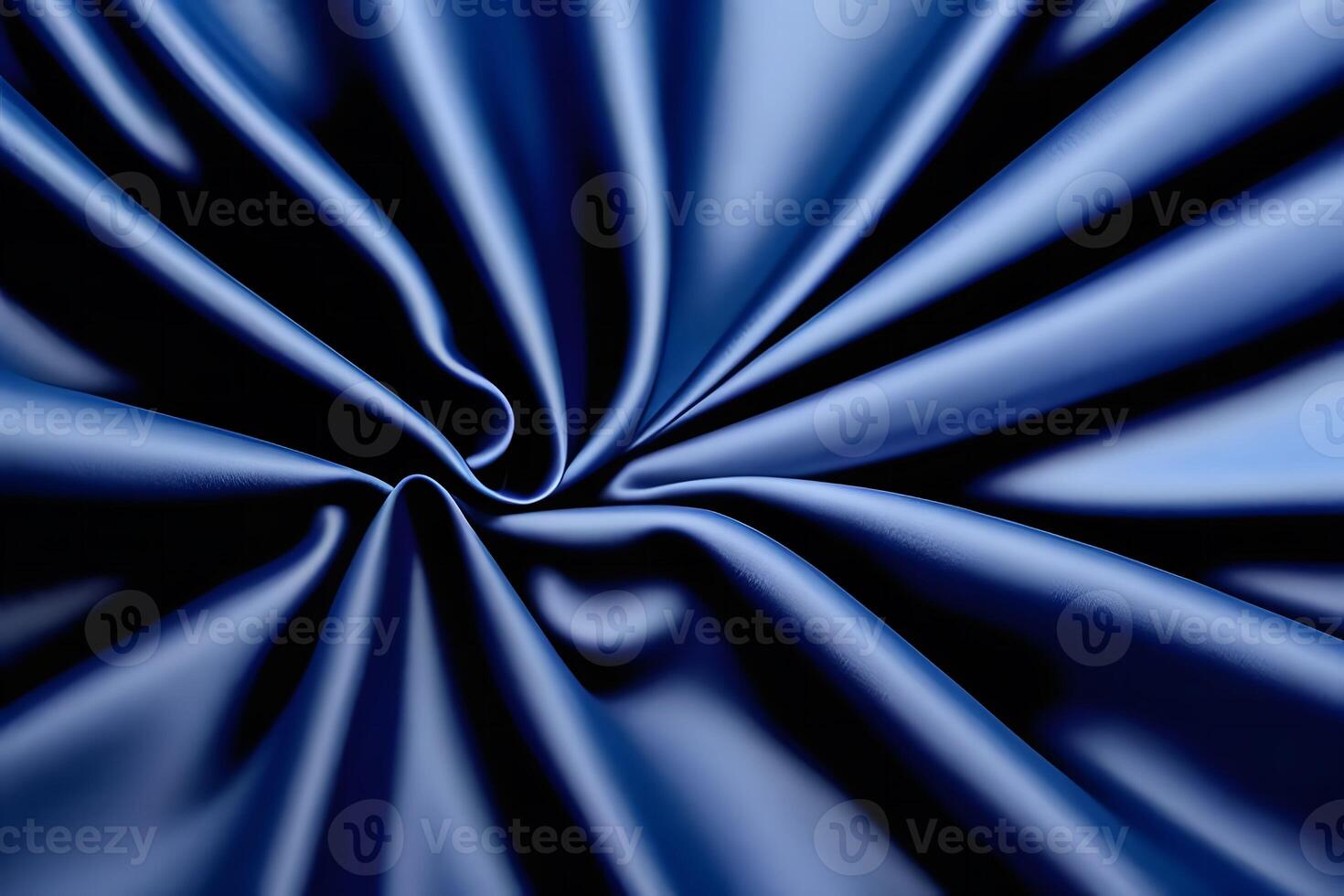 Abstract Swirling Navy Blue Satin Fabric Texture photo