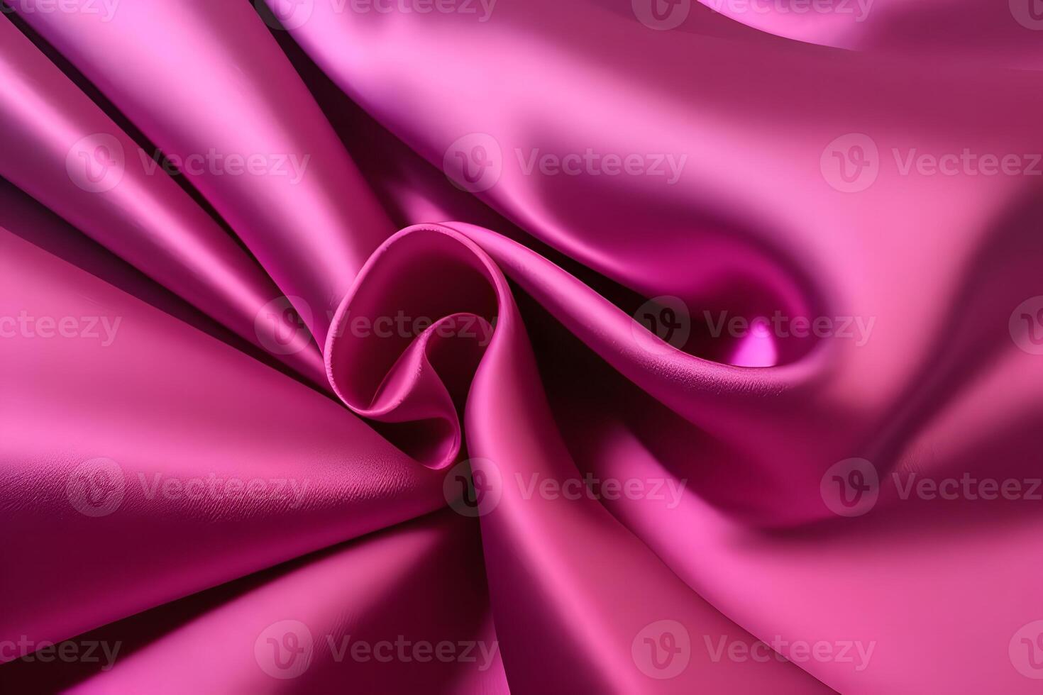 Abstract Pink Satin Drape Luxurious Texture and Shimmering Folds photo