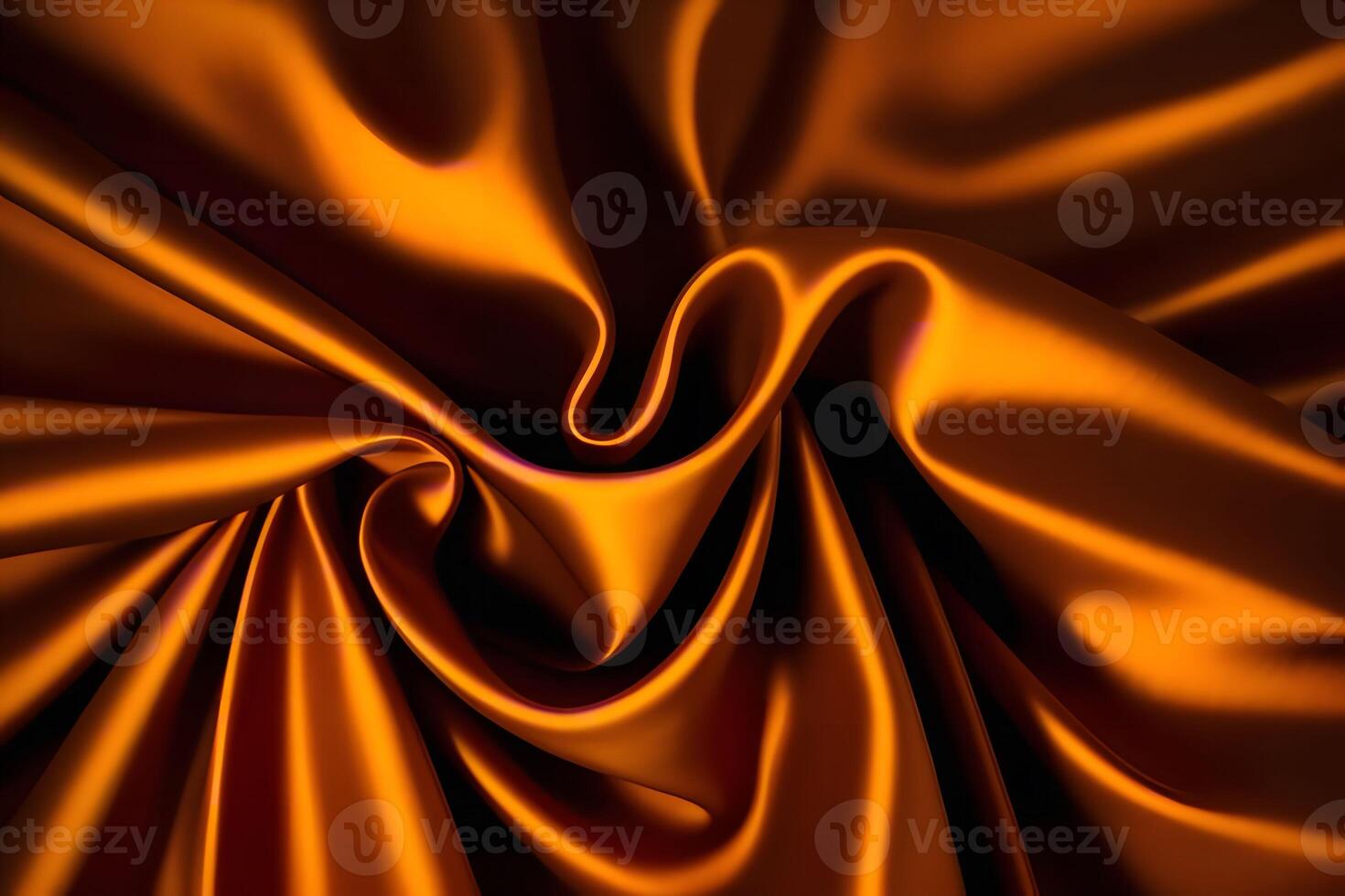 Golden Hour Satin Drape Luxurious Texture and Rich Amber Hues photo