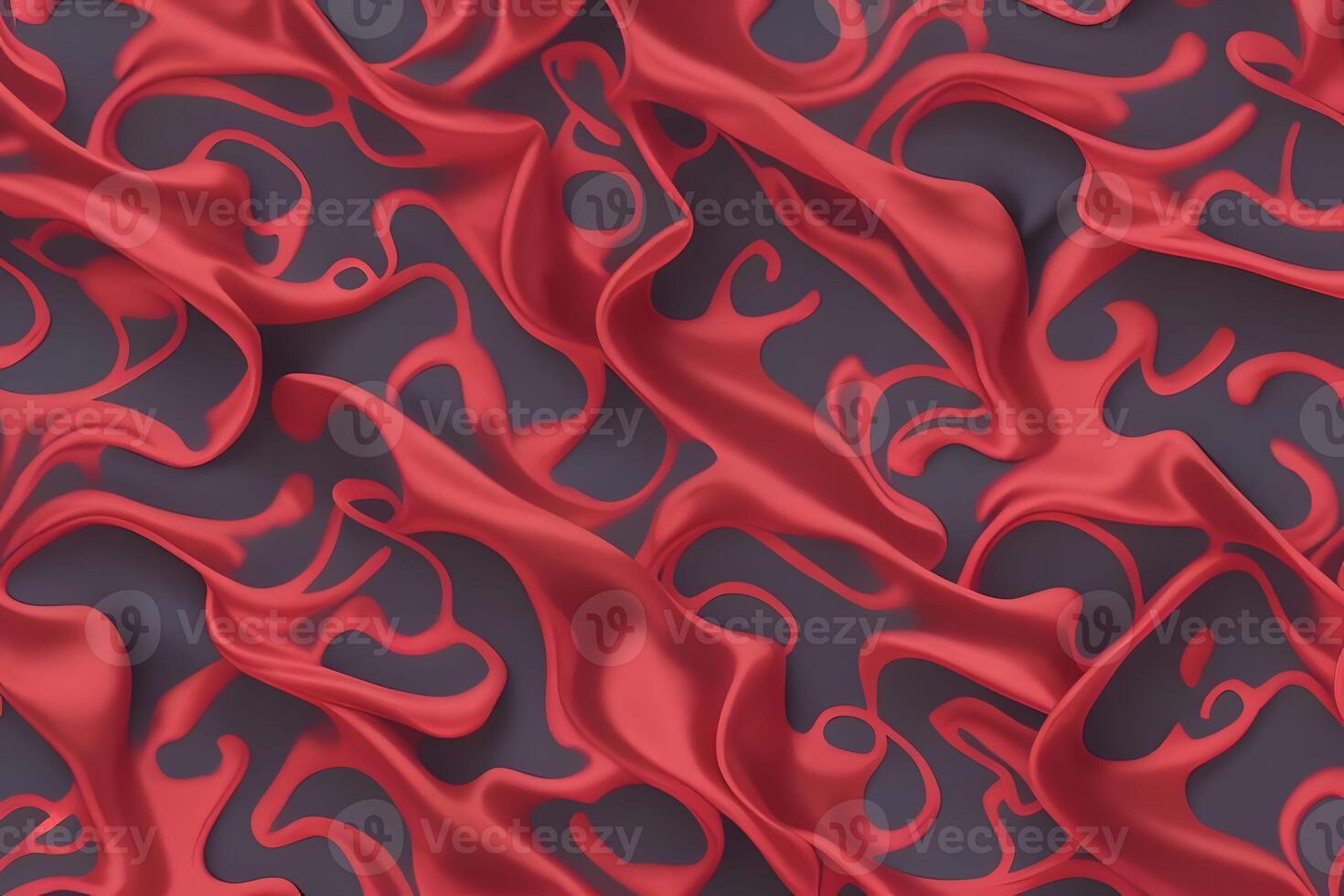Abstract Red Silk Drapery A Study in Texture and Flow photo