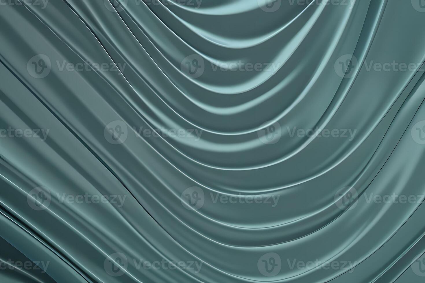 Abstract Teal Drapery A Study in Smooth Curves and Serene Hues photo