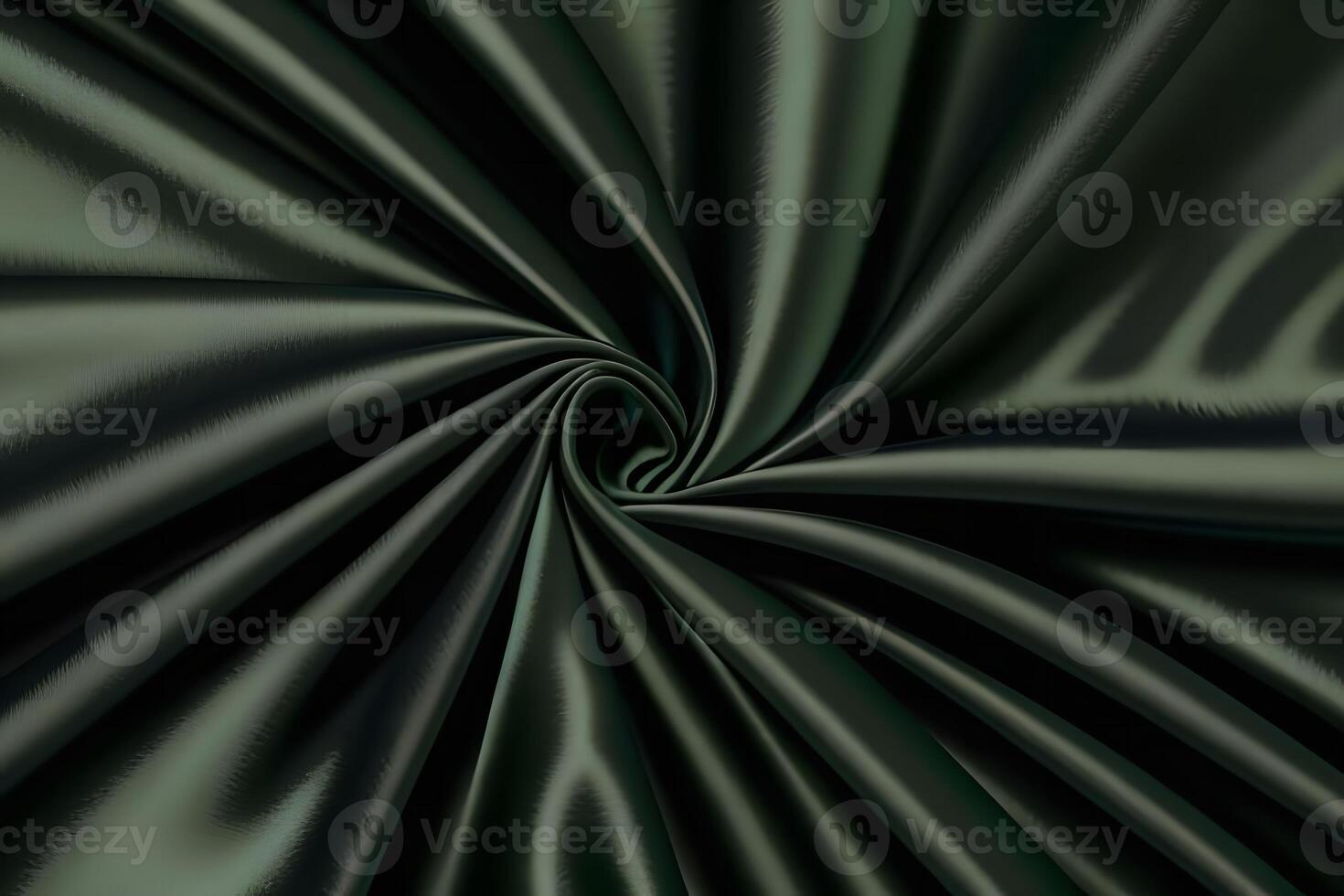 Swirling Dark Green Silk Fabric Abstract Texture Background photo